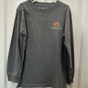 Southern Tide Youth LS Gingerbread Jack Heather Tee Size M (8-10)